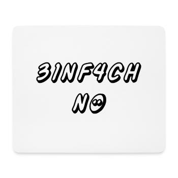 einfach nö Schwarz - Mousepad (Querformat) - Weiß - Vorne