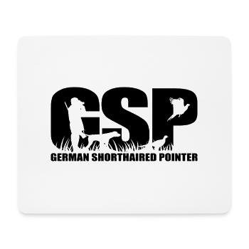 GSP German Shorthaired Pointer Jagdhunde Wilsigns - Mousepad (Querformat) - Weiß - Vorne