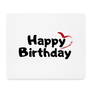 Joyeux anniversaire Salutation d’anniversaire Cadeau d’anniversaire - Tapis de souris (format paysage) - blanc - Devant
