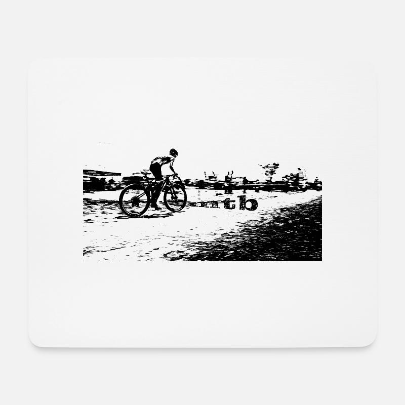 MTB MTB bike BMX - Mousepad (Querformat) - Weiß