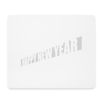 Citation Bonne année - Tapis de souris (format paysage) - blanc - Devant