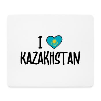i love kazakhstan - Mousepad (Querformat) - Weiß - Vorne