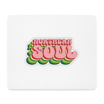 Northern Soul Retro - Mouse Pad (horizontal) - white - Front