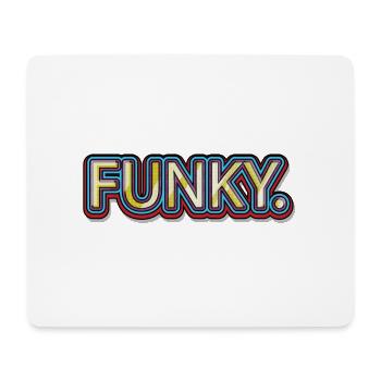 Funky Vintage - Tapis de souris (format paysage) - blanc - Devant