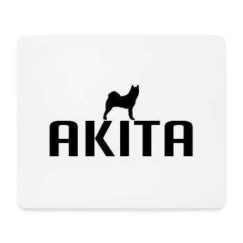 AKITA Hunderasse American Akita Inu Hund Wilsigns - Mousepad (Querformat) - Weiß - Vorne