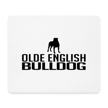Olde English Bulldog Dog races Chiens Wilsigns - Tapis de souris (format paysage) - blanc - Devant