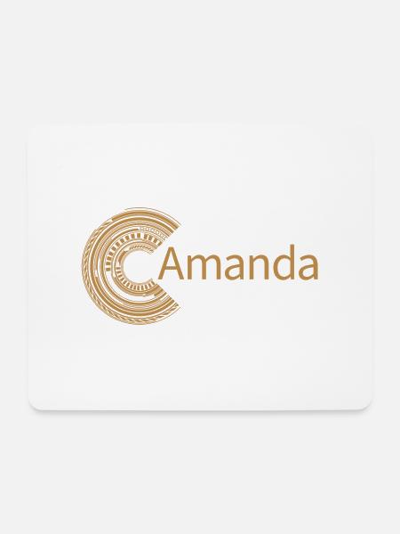 Für Amanda - Mousepad (Querformat) - Weiß