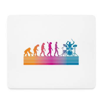 Batterie Batteur - Tapis de souris (format paysage) - blanc - Devant