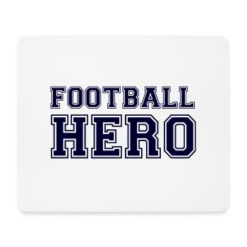 Football Hero - Blue Text. - Mouse Pad (horizontal) - white - Front
