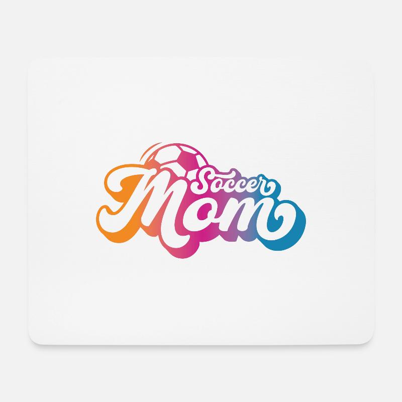 Soccer Mom - Mousepad (Querformat) - Weiß