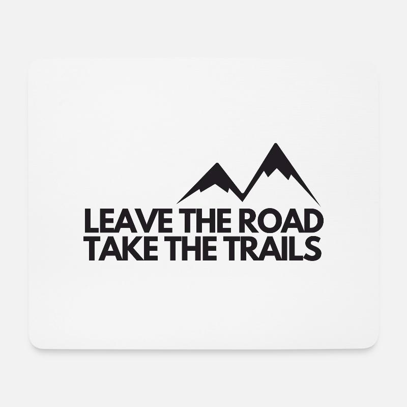 Trails - Mouse Pad (horizontal) - white