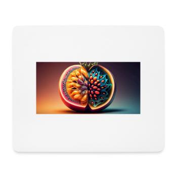 futuristisches Obst - Mousepad (Querformat) - Weiß - Vorne