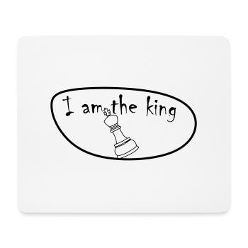 I am the king - Mousepad (Querformat) - Weiß - Vorne