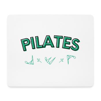 Pilates Verschiedene Positionen - Mousepad (Querformat) - Weiß - Vorne