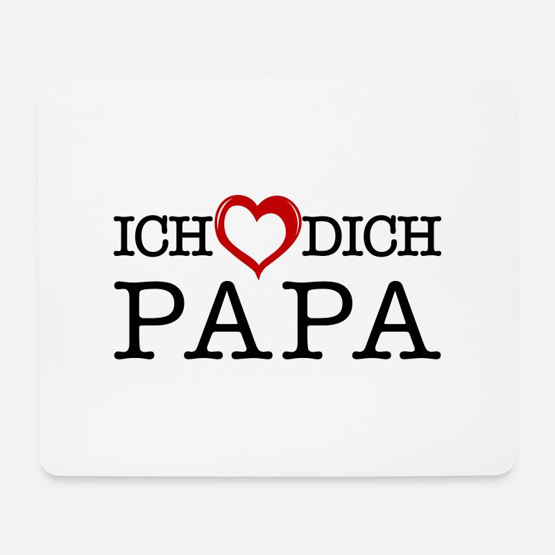 Ich liebe dich Papa - Mousepad (Querformat) - Weiß