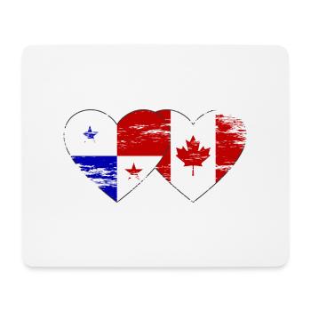 Panama Kanada Flagge used - Mousepad (Querformat) - Weiß - Vorne