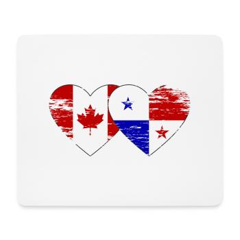 Kanada Panama Flagge used - Mousepad (Querformat) - Weiß - Vorne