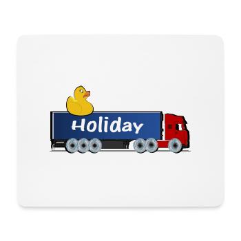 LKW-Urlaub - Mousepad (Querformat) - Weiß - Vorne