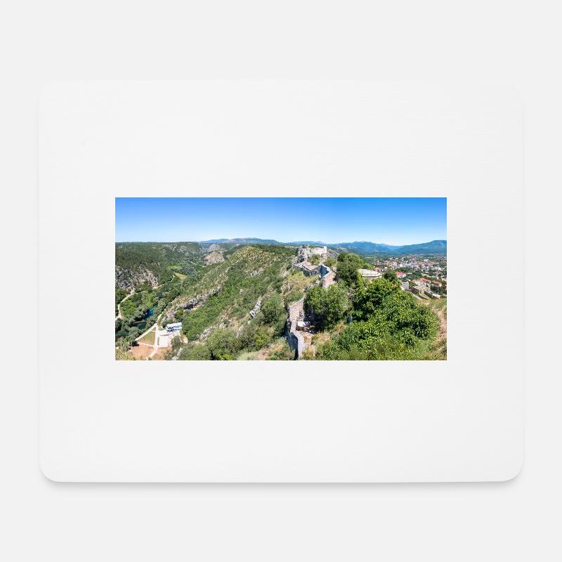 Festung Knin (Kninska tvrđava) Kroatien - Mousepad (Querformat) - Weiß