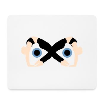 Auge - Mousepad (Querformat) - Weiß - Vorne