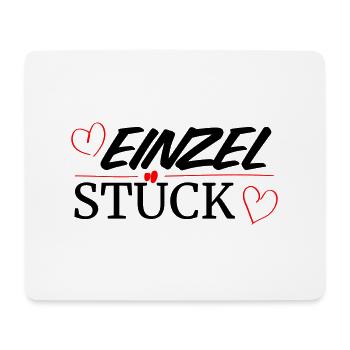 Einzelstück - Mousepad (Querformat) - Weiß - Vorne