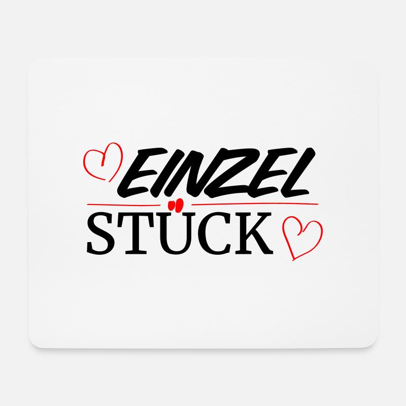 Einzelstück - Mousepad (Querformat) - Weiß