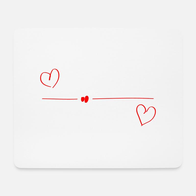 Einzelstück weiss - Mousepad (Querformat) - Weiß
