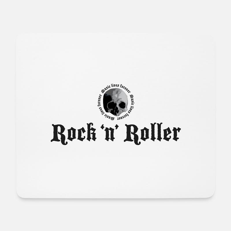 Musik lebt für immer - Mousepad (Querformat) - Weiß
