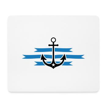 anker - Mousepad (Querformat) - Weiß - Vorne