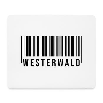 Westerwald Strichcode - Mousepad (Querformat) - Weiß - Vorne
