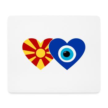 Mazedonien Nazarperle Flagge - Mousepad (Querformat) - Weiß - Vorne