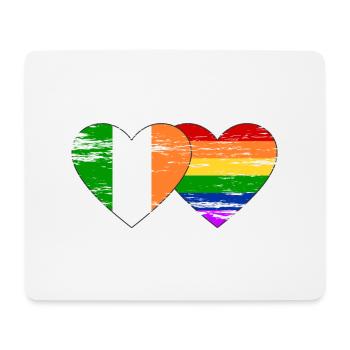 Irland Regenbogen Flagge used - Mousepad (Querformat) - Weiß - Vorne