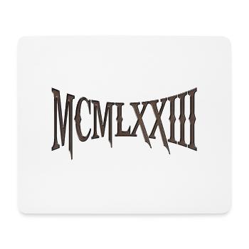 MCMLXXIII 1973 50. Geburtstag B-Day Geburtstagsgeschenk - Mousepad (Querformat) - Weiß - Vorne