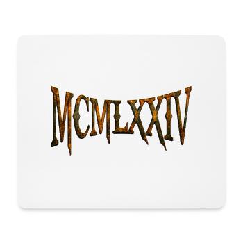 MCMLXXIV 1974 50. Geburtstag B-Day Geburtstagsgeschenk - Mousepad (Querformat) - Weiß - Vorne