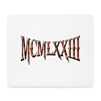 MCMLXXIII 1973 50. Geburtstag B-Day Geburtstagsgeschenk - Mousepad (Querformat) - Weiß - Vorne