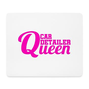 Car Detailer Queen Detailing Entretien automobile Femme - Tapis de souris (format paysage) - blanc - Devant