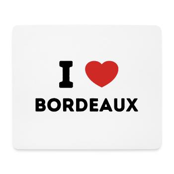I Love with Heart Bordeaux - Mouse Pad (horizontal) - white - Front
