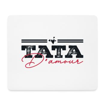Tata d'amour Humour Cadeau - Tapis de souris (format paysage) - blanc - Devant