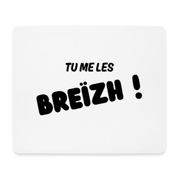 cadeau homme, humour Breton, t-shirt humoristique - Tapis de souris (format paysage) - blanc - Devant