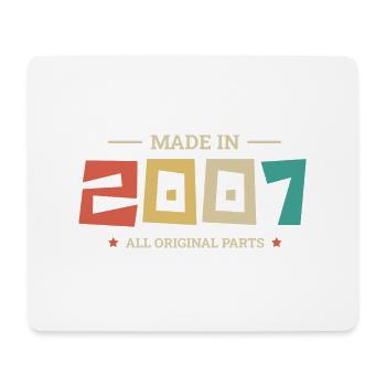 Legendär seit 2007 Original 2007 - Mousepad (Querformat) - Weiß - Vorne