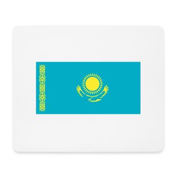 Kazakhstan Flag / Drapeau Kazakhstan - Mouse Pad (horizontal) - white - Front