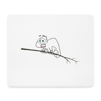 Camouflaged Chameleon - Mouse Pad (horizontal) - white - Front