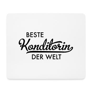 Beste Konditorin der Welt - Mousepad (Querformat) - Weiß - Vorne