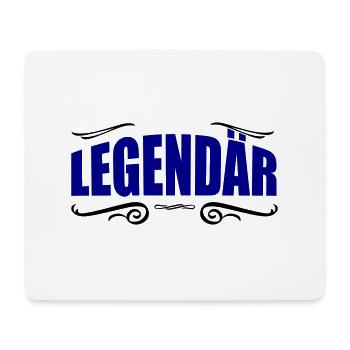 légendaire - Tapis de souris (format paysage) - blanc - Devant