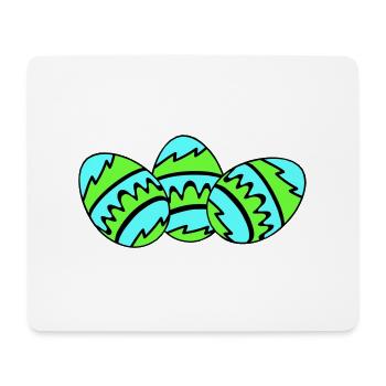 ostereier 03 - Mousepad (Querformat) - Weiß - Vorne