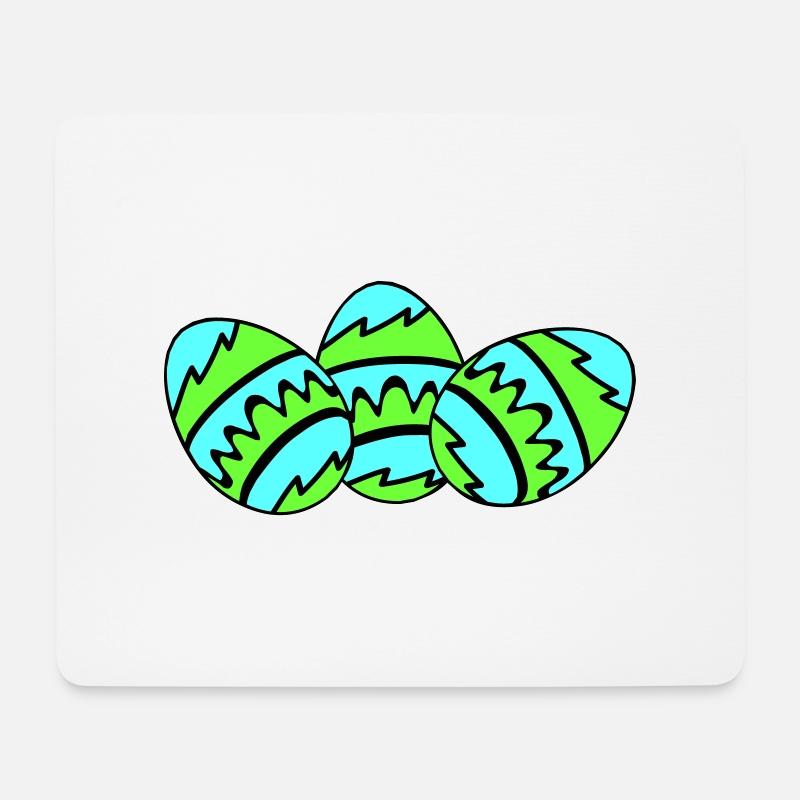 ostereier 03 - Mousepad (Querformat) - Weiß
