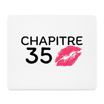 Chapitre 35 ans joyeux anniversaire - Tapis de souris (format paysage) - blanc - Devant