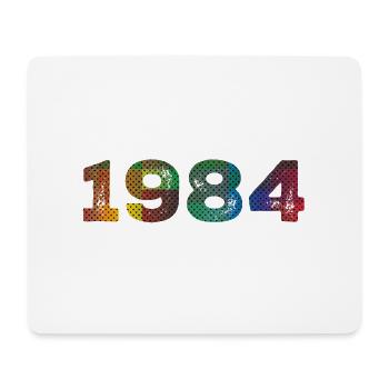 Millésime 1984 - Tapis de souris (format paysage) - blanc - Devant