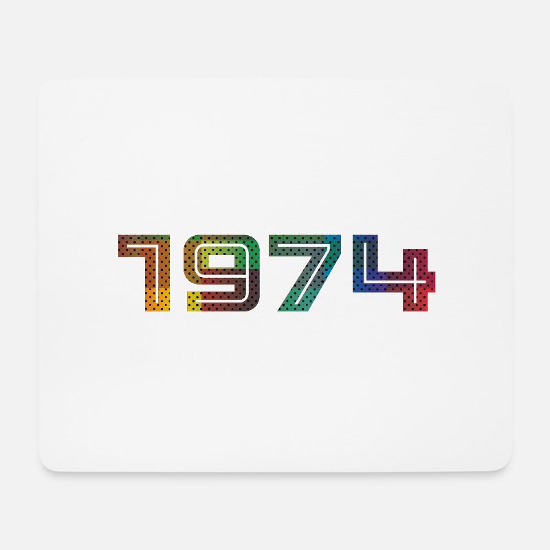 Vintage 1974 - Mousepad (Querformat) - Weiß