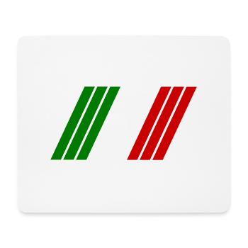 Italy Stripes - Mouse Pad (horizontal) - white - Front